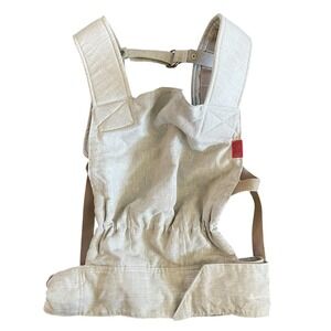 Sakura Bloom Scout Flax Infant Baby Front Pack 100% Linen Neutral Adjustable EUC